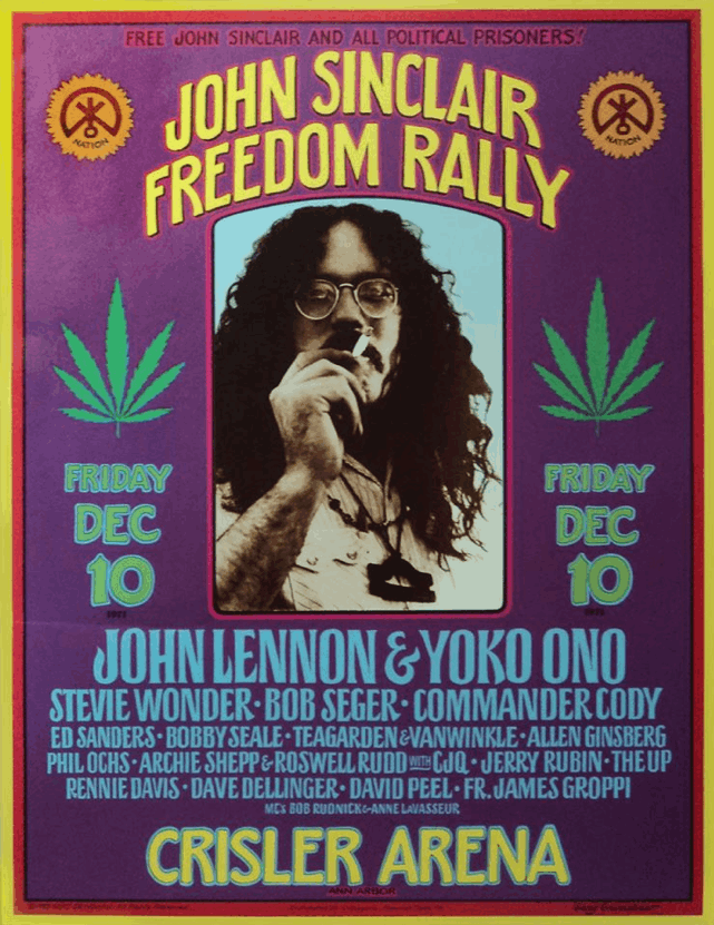 John Sinclair Seeds - Free John Sinclair Rally poster